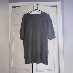 H&M Green Short Sleeve Tee Casual Cotton